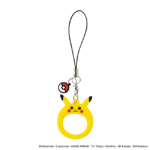 他サイト： Hamee 276-917701 シリコンリングストラップ ポケットモンスター(ピカチュウ)[276917701] 返品種別Aの商品画像
