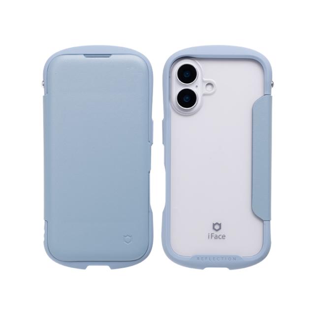 他サイト： Hamee 41-980316 iPhone 16用 ダイアリークリアケース iFace Reflection(ペールブルー)[の商品画像