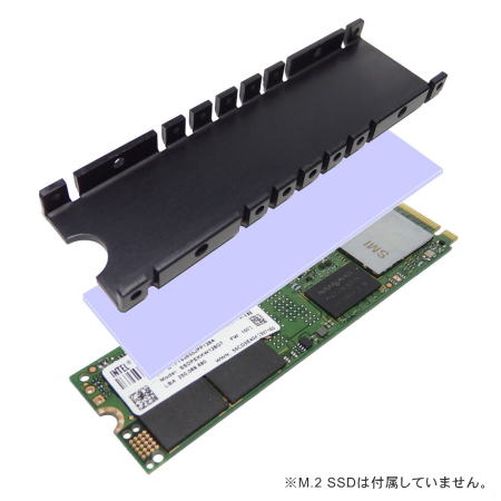 他サイト： 親和産業 SS-M2S-HS01 M.2 SSD用ヒートシンク[SSM2SHS01] 返品種別Aの商品画像