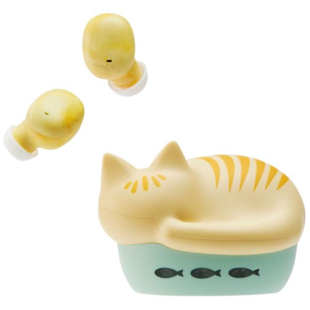 他サイト： ラディウス HP-C28BTC 完全ワイヤレス Bluetoothイヤホン(チャトラ)radius NEKO[HPC28BTC]の商品画像