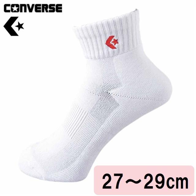 他サイト： コンバース CB16006-1164-2729 ニューアンクルソックス(ホワイト/レッド・サイズ:27〜29cm)CONVERSの商品画像