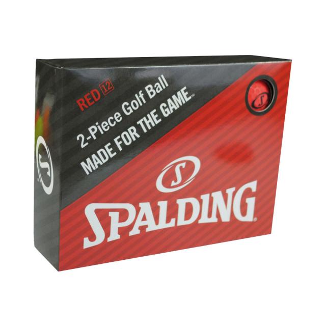 他サイト： スポルディング SPBA-3769-RD-12P ゴルフボール マット 12個入り(レッド)SPALDING[SPBA3769Rの商品画像