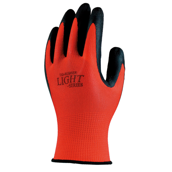 他サイト： おたふく手袋 2111019A-375 13G 天然ゴム背抜き手袋 5双組 L レッドライトシリーズ A-375[2111019の商品画像
