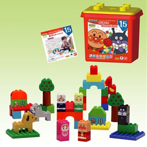 他サイト： バンダイ ブロックラボ アンパンマン はじめてのブロックバケツLそれいけ! アンパンマン  返品種別Bの商品画像