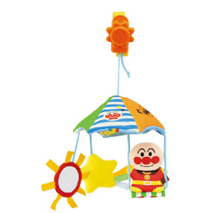 他サイト： バンダイ アンパンマンとおでかけ! 2wayメリーそれいけ! アンパンマン  返品種別Bの商品画像