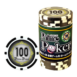 他サイト： ジーピー プライムポーカー チップ100【1本=20枚入】プライムポーカー  返品種別Bの商品画像
