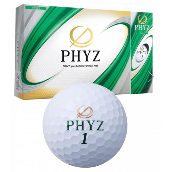 他サイト： ブリヂストンゴルフ ゴルフボール PHYZ 5 1ダース 12個入り (ホワイト) PHYZ5 WH 12P返品種別Aの商品画像