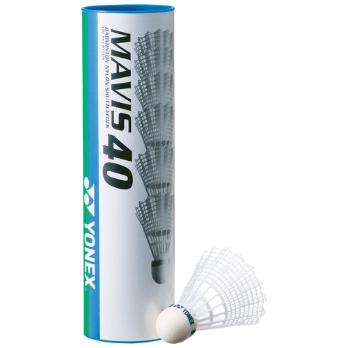 他サイト： ヨネックス バドミントン ナイロンシャトル(6ヶ入り)SLOW メイビス40 MAVIS40 ナイロン+合成コルク YONEX の商品画像