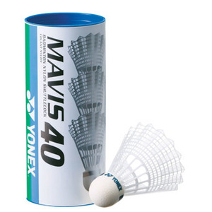 他サイト： ヨネックス バドミントン ナイロンシャトル メイビス40BP (3ヶ入り・MIDDLE) YONEX MAVIS40 シャトルコの商品画像