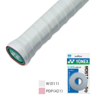 他サイト： ヨネックス モイストスーパーグリップ 3本入(ホワイト・幅25mm×長さ1200mm×厚さ0.65mm) YONEX YONEXの商品画像