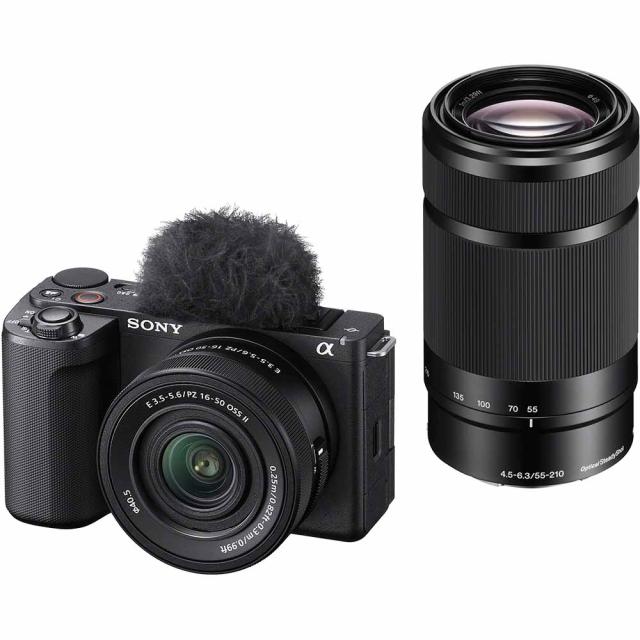 他サイト： ソニー ZV-E10M2X-B デジタルカメラ「VLOGCAM ZV-E10 II」ダブルズームレンズキット(ブラック)SONYの商品画像