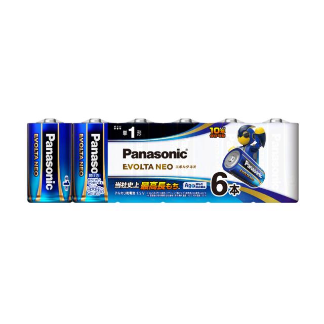 他サイト： パナソニック LR20NJ/6SW アルカリ乾電池単1形 6本パックPanasonic EVOLTA NEO[LR20NJ6SWの商品画像