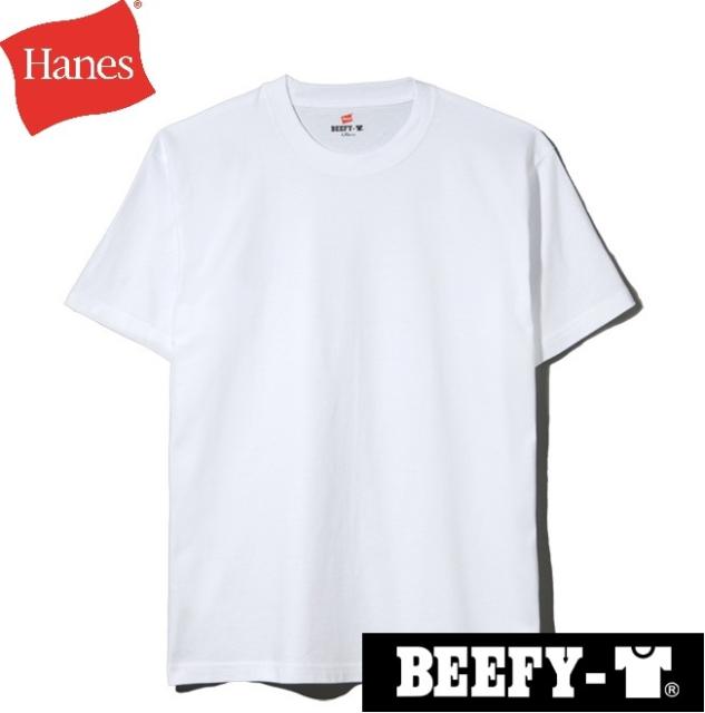 他サイト： ヘインズ HB-H5180-010-L ビーフィーTシャツ BEEFY-T (ホワイト・サイズ:L)Hanes[HBH51800の商品画像