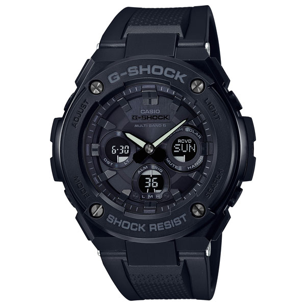 他サイト： カシオ 【国内正規品】G-SHOCK(ジーショック) G-STEELソーラー電波 メンズタイプ GST-W300G-1A1JF[の商品画像
