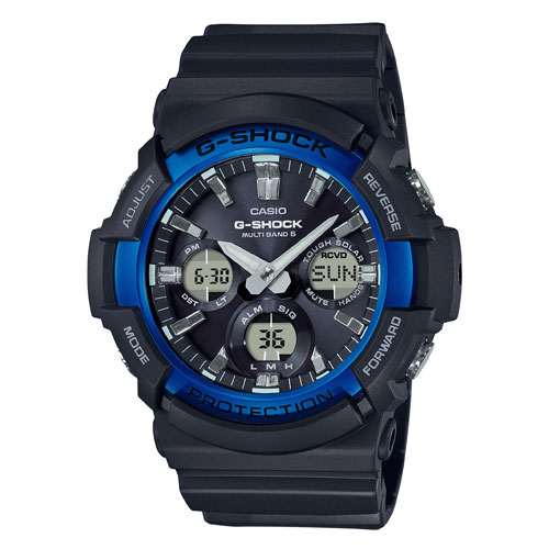 他サイト： カシオ 【国内正規品】G-SHOCK(ジーショック) MULTI BAND6ソーラー電波 メンズタイプ GAW-100B-1A2の商品画像