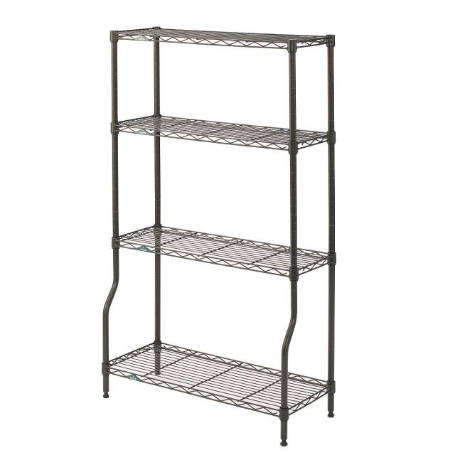 他サイト： ルミナス カラーラック 4段 幅70 (ブラウン・幅69.5×奥行29.5×高さ121cm) GR7012BD-4返品種別Aの商品画像