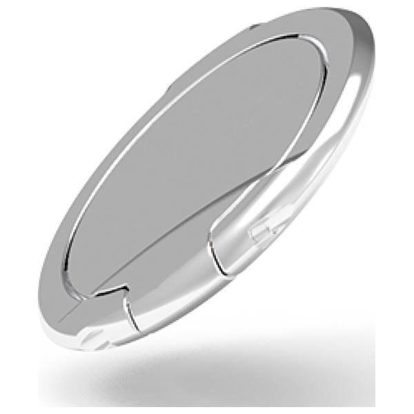 他サイト： エレコム P-STRSLSV iPhone/スマートフォン対応フィンガーリングストラップ 薄型(シルバー)ELECOM[PSTRの商品画像
