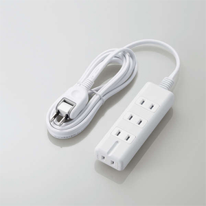 他サイト： エレコム T-KM01-2420WH 磁石タップ4個口 2m スタンダード雷ガード(ホワイト)[TKM012420WH] 返品種の商品画像