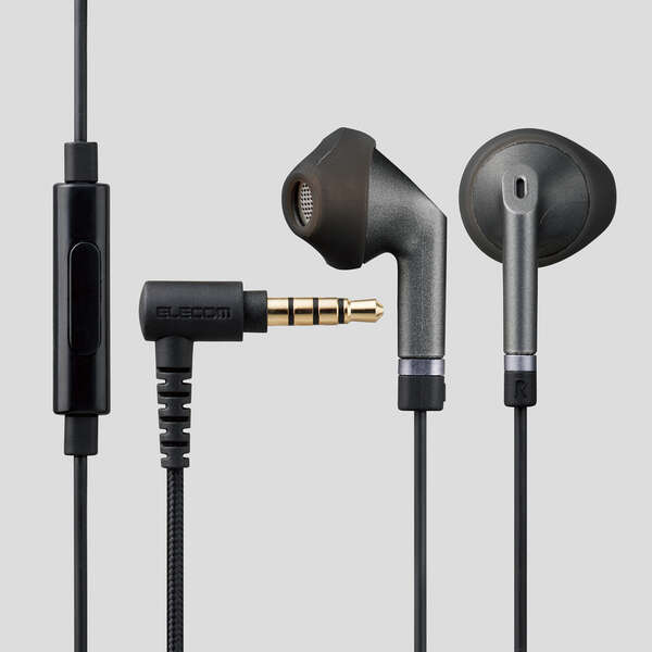 他サイト： エレコム EHP-FS10IMBK マイク&コントローラー搭載セミオープン型イヤホン(ブラック)ELECOM[EHPFS10IMの商品画像