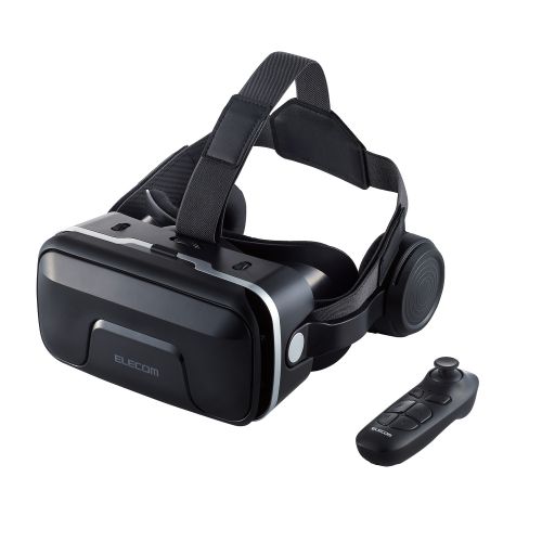 他サイト： エレコム VRG-XEHR01BK VRゴーグル ヘッドホン一体型タイプ リモコンセット Webモデル(ブラック)[VRGXEHの商品画像