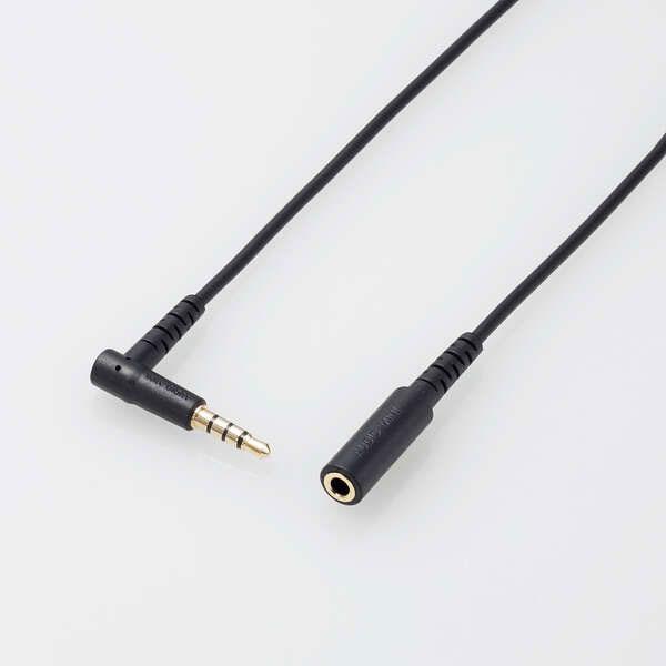 他サイト： エレコム AV-354P20BK マイク対応ヘッドホン・イヤホン用延長コード(2.0m)ELECOM[AV354P20BK] 返の商品画像