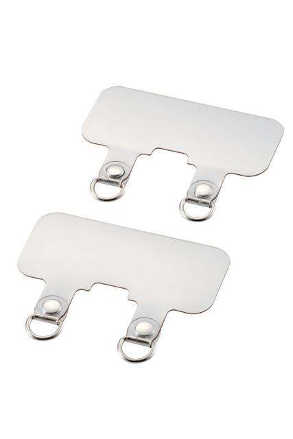 他サイト： エレコム P-STHD2CR ストラップホールシート 2口タイプ 2枚入り(クリア)[PSTHD2CR] 返品種別Aの商品画像