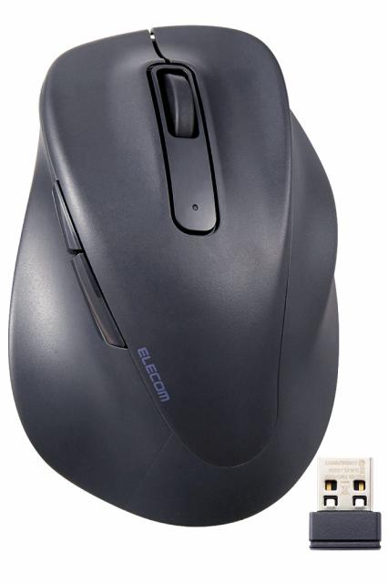他サイト： エレコム M-XGS30DBSKBK ワイヤレスマウス 2.4GHz 静音 5ボタン 右手専用 Sサイズ(ブラック)究極の握り心の商品画像