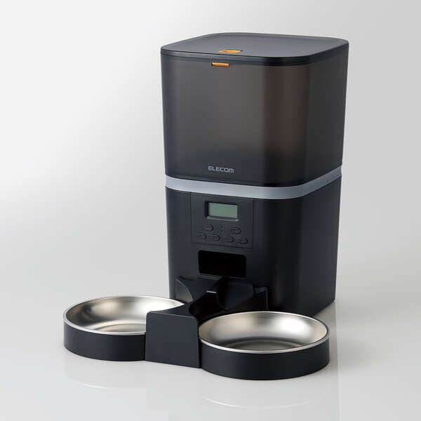 他サイト： エレコム PET-AF02BK ペット用自動給餌器 2匹用(ブラック)ELECOM AUTO FEEDER[PETAF02BK]の商品画像