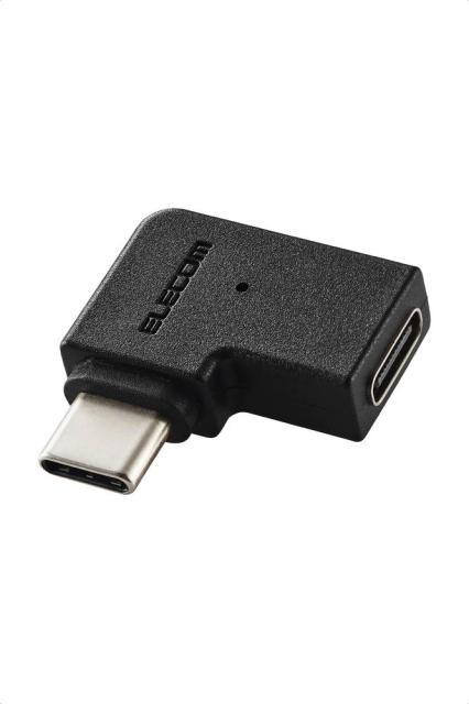 他サイト： エレコム AD-CFCML01BK USB-C L字 変換 アダプタ 横向き < USB Type-C ポート - Type-Cの商品画像