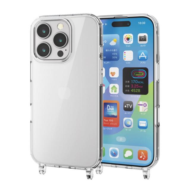 他サイト： エレコム PM-A24CHVCKSHCR iPhone 16 Pro用 ハイブリッドケース 衝撃吸収 カメラレンズ保護設計 ショの商品画像