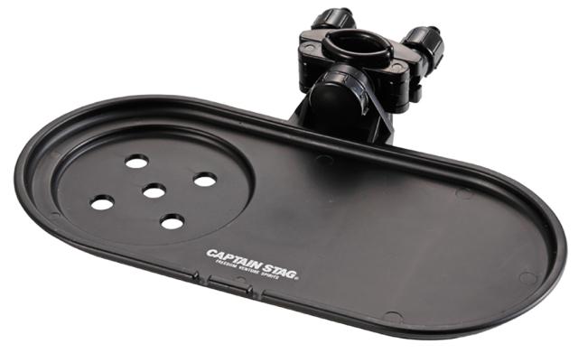 他サイト： キャプテンスタッグ UC-1694 チェア用サイドトレー (ブラック)CAPTAIN STAG[UC1694キヤプテンスタツグ]の商品画像