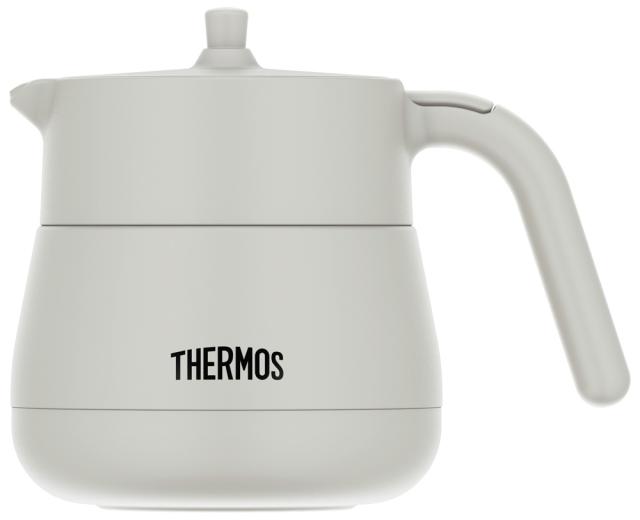 他サイト： サーモス TTE-450-LGY 真空断熱ティーポット 0.47L ライトグレーTHERMOS[TTE450LGY] 返品種別Aの商品画像