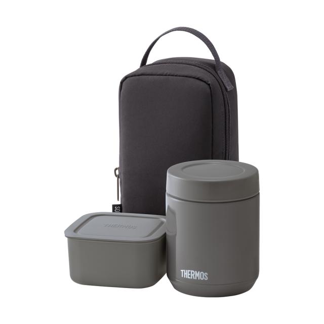 他サイト： サーモス JEE-800-DGY 真空断熱スープランチセット ダークグレーTHERMOS[JEE800DGY] 返品種別Aの商品画像