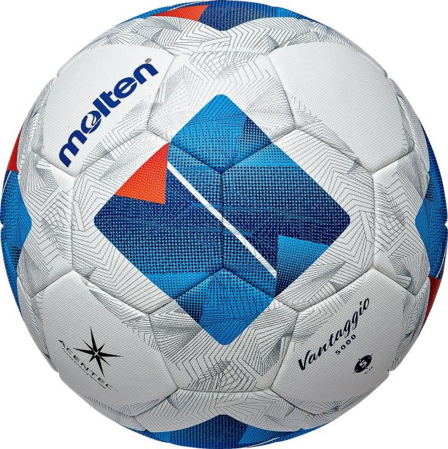 他サイト： モルテン F5N5000 サッカーボール 5号球 ヴァンタッジオ5000(ホワイト×ブルー)molten[MTF5N5000] の商品画像