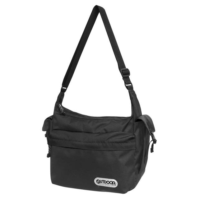 他サイト： OUTDOOR PRODUCTS 12449372-BLK1 ラフショルダーバッグ 2(ブラック1)アウトドアプロダクツ[124の商品画像