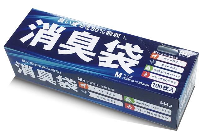 他サイト： ハウスホールドジャパン AS05 消臭袋 M グレー半透明 100枚ゴミ袋 おむつ処理袋 ポリ袋[AS05] 返品種別Aの商品画像
