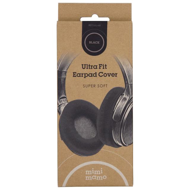 他サイト： ミミマモ ME-02R-BK ウルトラフィット・イヤーパッドカバー(ブラック/レギュラーサイズ)mimimamo[ME02RBKの商品画像