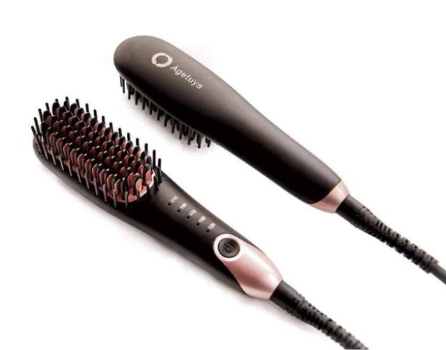 他サイト： アゲツヤ QS-17108 ヘアアイロン(ブラック)AGETUYA ポータブルミニブラシヘアイロン [交流(コード)式][QS1の商品画像