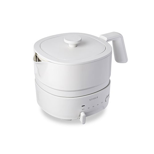 他サイト： シロカ SK-M251(C) おりょうりケトル 1.0L アイボリーsiroca ちょいなべ[SKM251C] 返品種別Aの商品画像