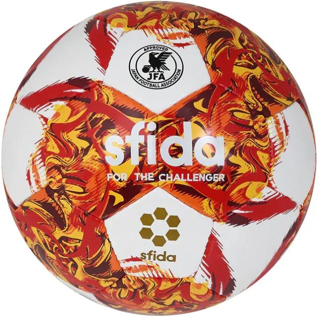 他サイト： sfida(スフィーダ) フットサルボール 4号球 INFINITO RIMBA(ホワイトレッド・合成皮革) IMO-SB23Iの商品画像