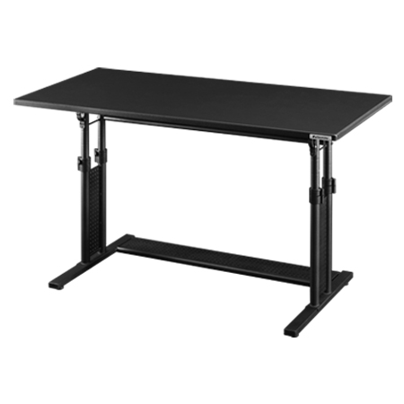 他サイト： バウヒュッテ BHD-1200M 昇降式PCデスク「オフィス」 (幅120cm×奥行55cm) ブラック[BHD1200M] 返の商品画像