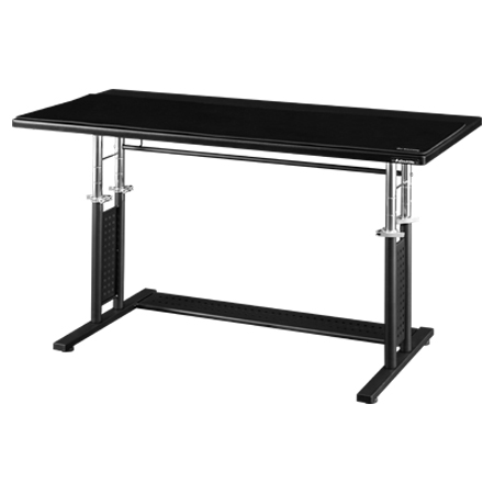 他サイト： バウヒュッテ BHD-1200HDM-BK ゲーミングデスクHD ミドル (幅120cm×奥行55cm) ブラック昇降式[BHDの商品画像