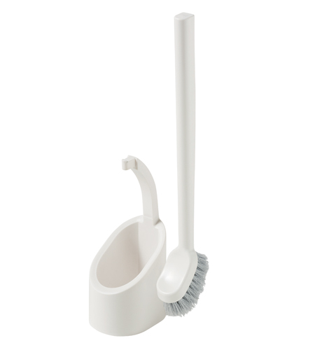他サイト： オーエ 818301 スラント トイレケースブラシ付(ホワイト)[818301オエ] 返品種別Aの商品画像