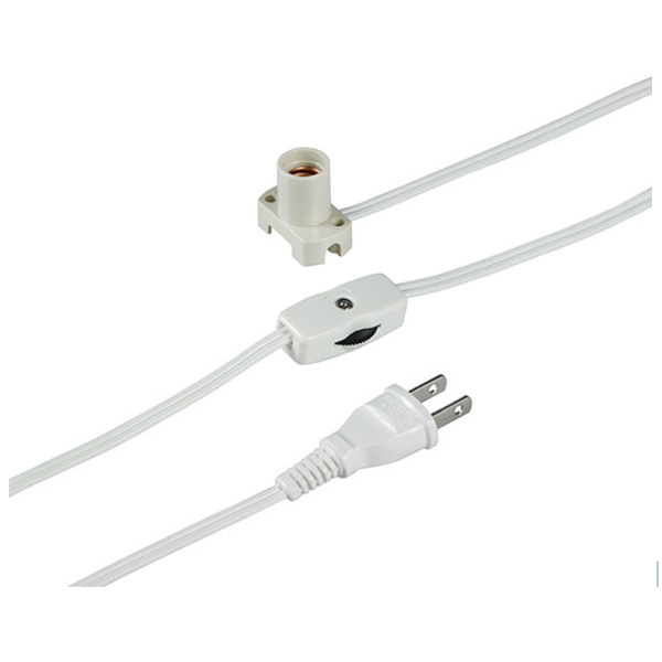 他サイト： ELPA KP-M1215NH-W コード付ソケットE12 1.5mホワイト[KPM1215NHW] 返品種別Aの商品画像