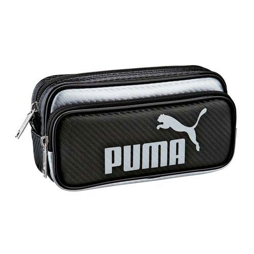他サイト： クツワ 787PMBK プーマ カラーカーボンWペンケース (ブラック)KUTSUWA[787PMBK] 返品種別Aの商品画像