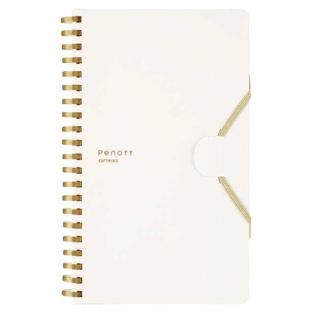 他サイト： コクヨ ス-SP147S5-W ソフトリングノート ぺノット 5mm方眼 B6変形 70枚(白)PENOTT[スSP147S5Wの商品画像