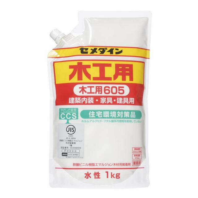 他サイト： セメダイン AE-331 木工用605 1kg スタンドパック木工用接着剤[AE331セメダイン] 返品種別Bの商品画像
