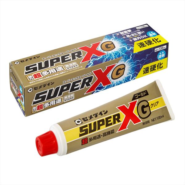 他サイト： セメダイン AX-015 スーパーXゴールド 135ml(クリア)超多用途・高機能 速乾クリア 箱入[AX015セメダイン] 返の商品画像
