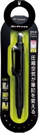 他サイト： トンボ鉛筆 BC-AP12 油性ボールペン エアプレス(フルブラック/黒インク)TOMBOW[BCAP12] 返品種別Aの商品画像