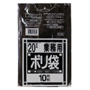 他サイト： 日本サニパック N22BK N-22Nシリーズ20L 黒 10枚[N22BKサニパツク] 返品種別Bの商品画像